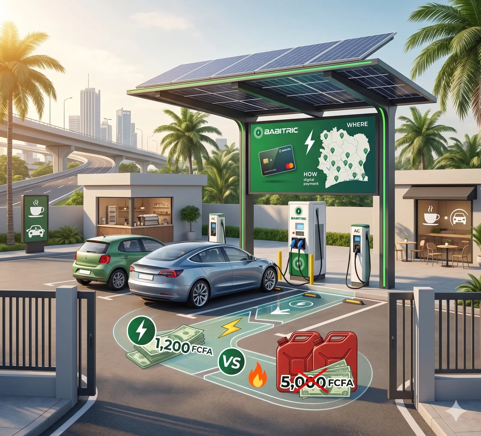 Recharge voiture électrique en Côte d'Ivoire : où, comment, à quel prix ?